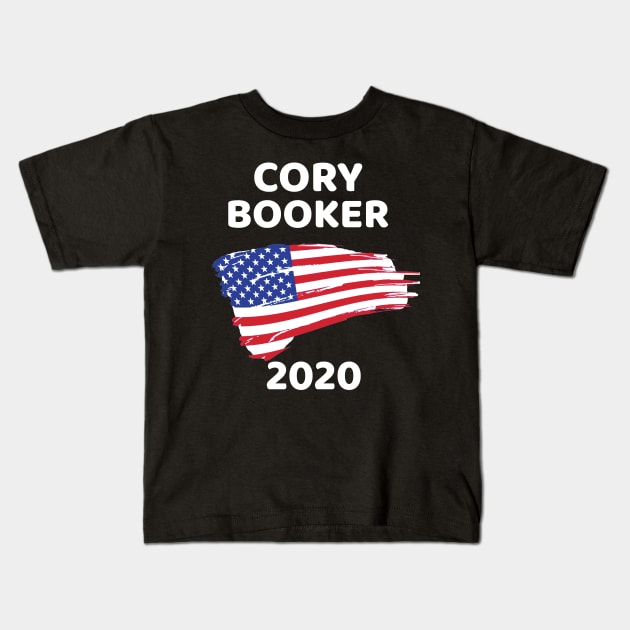 cory booker t shirt Kids T-Shirt by yellowpinko